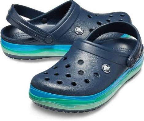 CROCS Crocband Wavy Band Clog Navy-Multi
