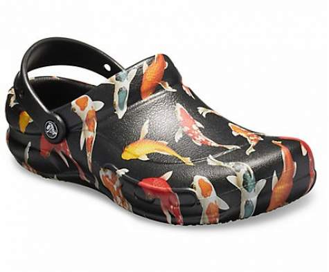 CROCS Bistro Graphic Clog Black-Tangerine