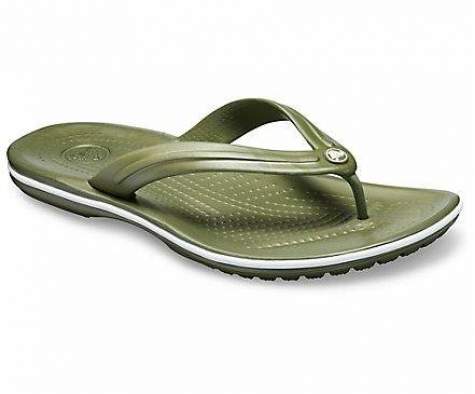 CROCS Crocband Flip Army Green-White