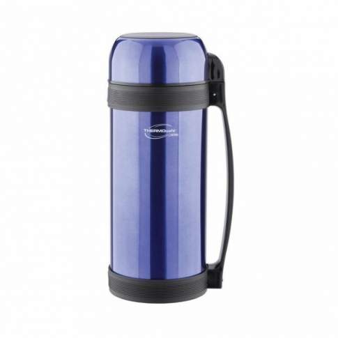 Термос с широким горлом ThermoCafe Lucky Vacuum Food Jar, Blue (2,0л)