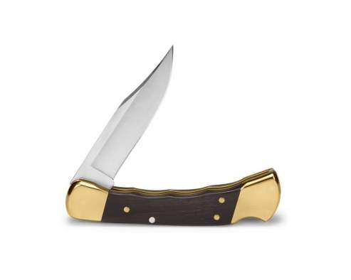 Buck 110 Hunter FG Wood Ebony/Brass, клинок P 9,5 см
