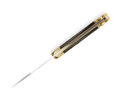 Buck 110 Hunter FG Wood Ebony/Brass, клинок P 9,5 см