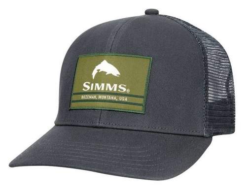 Simms Original Patch Trucker, Carbon