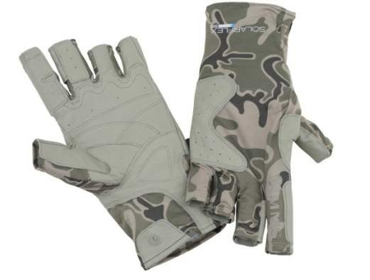 Simms Solarflex Guide Glove, Tongass Camo Tumbleweed