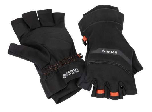 Simms Gore-Tex Infinium Half Finger, Black