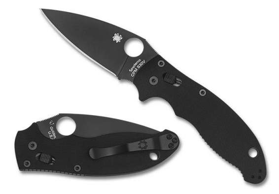 Spyderco Manix 2, клинок чёрный P 8,6 см