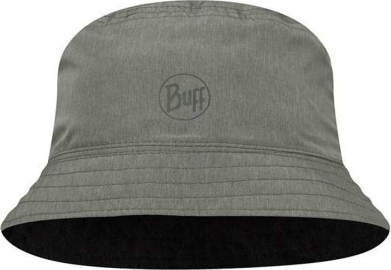 Buff Travel Bucket Hat, Black-Grey