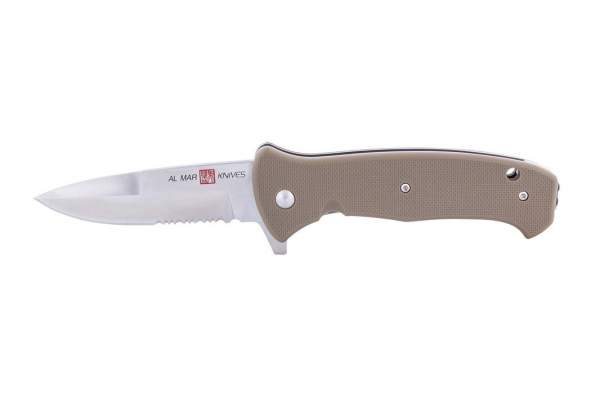 Нож складной AL MAR Sere 2020 G, 3,6 Combo, Coyote