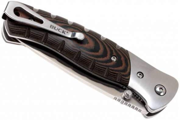 Купить Buck 835 Small Folding Selkirk Micarta Brown/Black Buck 835 Small Folding Selkirk Micarta Brown/Black