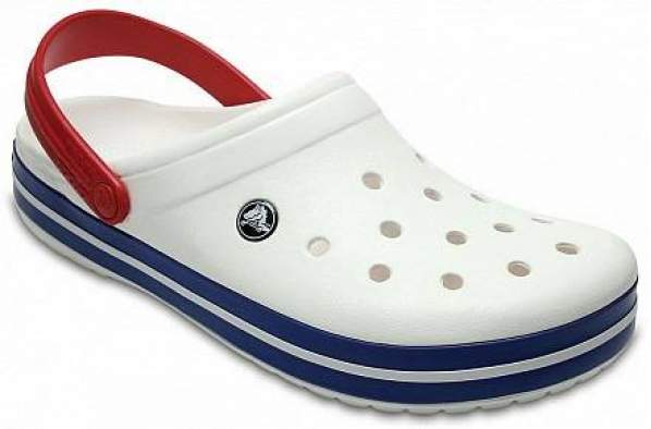 CROCS Crocband White-Blue Jean