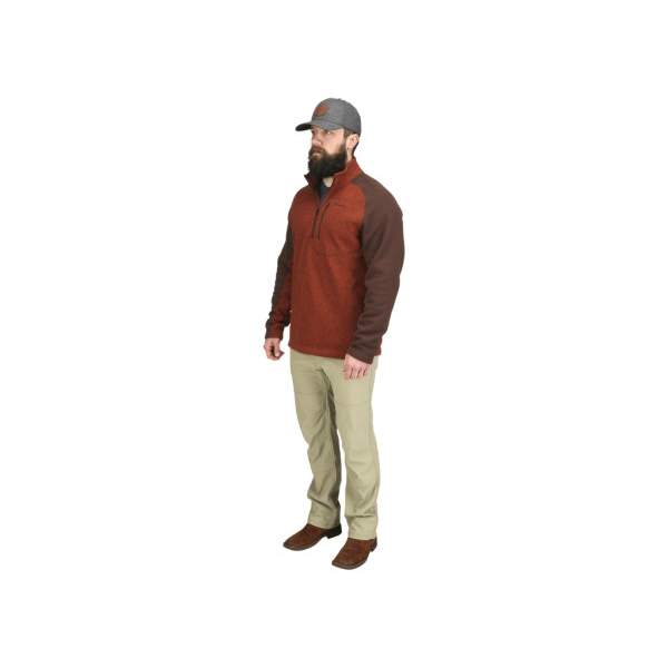 Simms Rivershed Sweater, Rusty Red