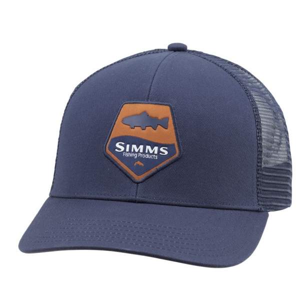 Simms Trout Patch Trucker, Admiral Blue