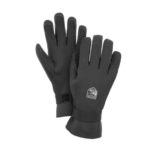Hestra Neoprene Glove 5 Finger, Black