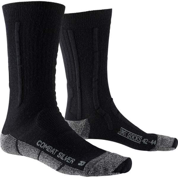 X-SOCKS COMBAT SILVER, Black