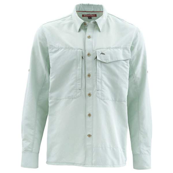 Simms Guide LS Shirt - Marl, Pale Green