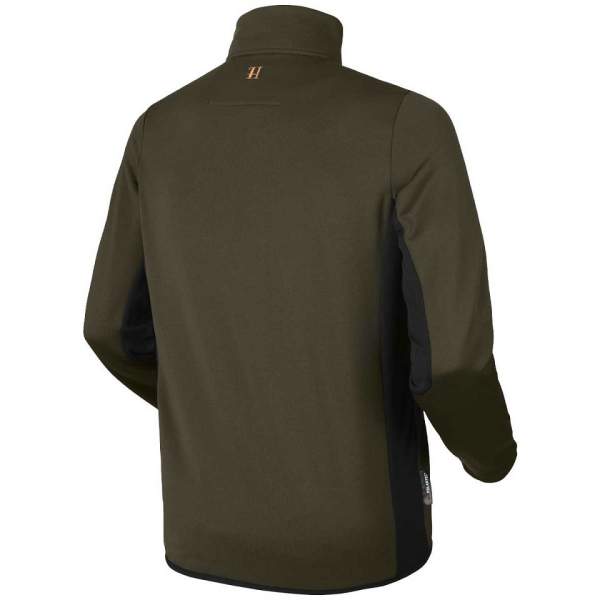 Harkila Tidan Hybrid Half Zip Fleece Jacket, Willow Green-Black