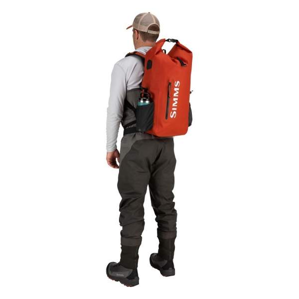 Simms Dry Creek Rolltop Backpack 30L, Simms Orange