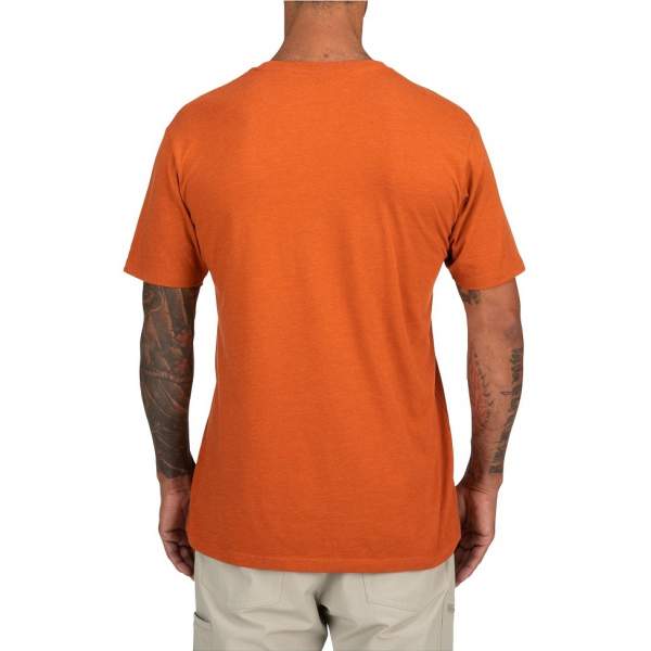 Simms Trout Outline T-Shirt, Adobe Heather