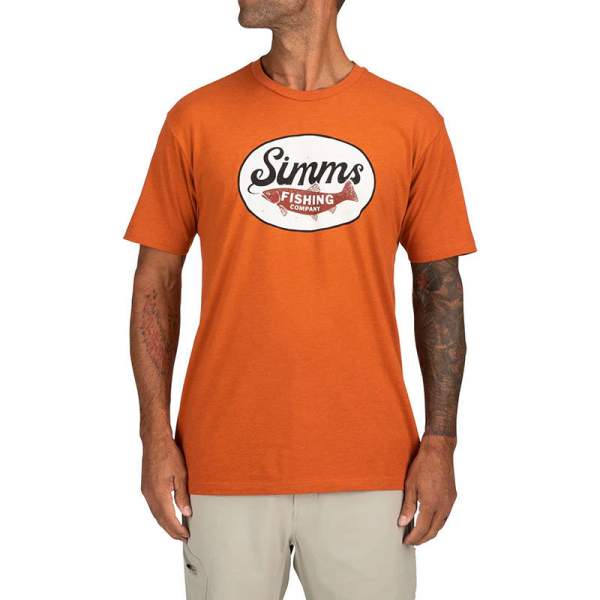 Simms Trout Wander T-Shirt, Adobe Heather