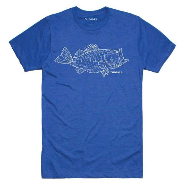 Simms Bass Line T-Shirt, Royal Heather