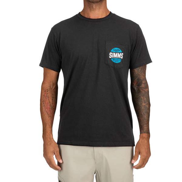 Simms Quality Built Pocket T-Shirt, Black