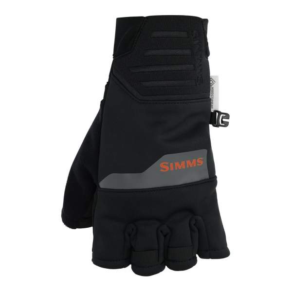 Simms Windstopper Half-Finger Glove, Black