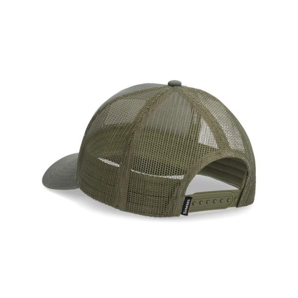 Simms Double Haul Icon Trucker, Smokey Olive