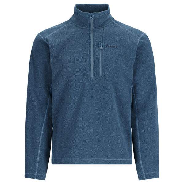 Simms Rivershed Half Zip Fleece, Neptune Heather