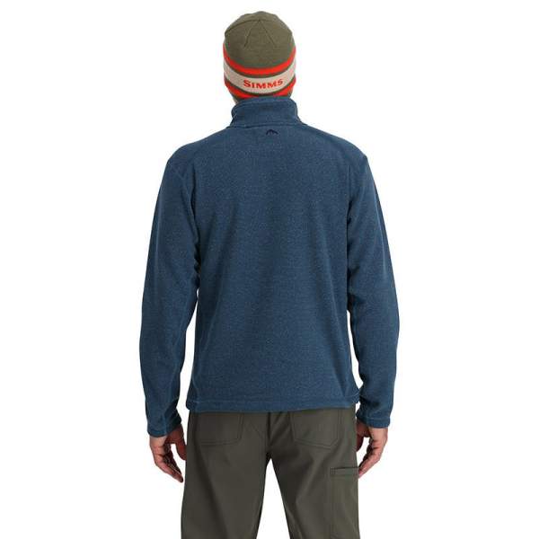 Simms Rivershed Half Zip Fleece, Neptune Heather