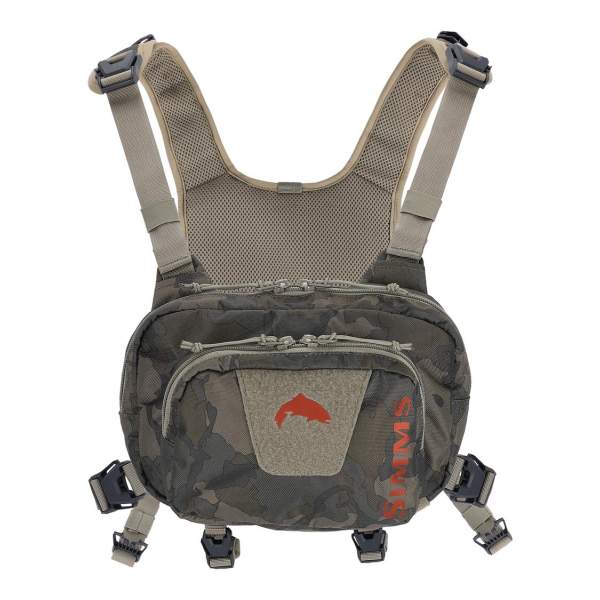 Simms Tributary Hybrid Chest Pack 3L, Regiment Camo Olive Drab