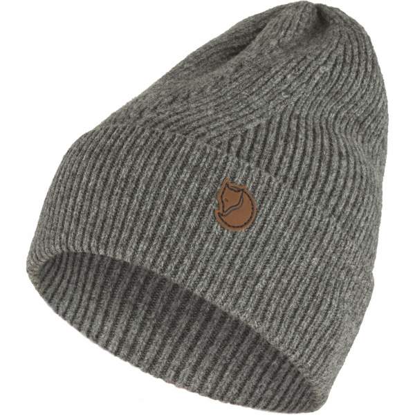 Fjallraven Directional Rib Beanie, Grey