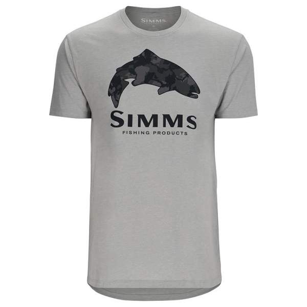 Simms Trout Regiment Camo Fill T-Shirt, Cinder Heather