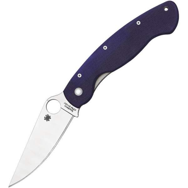 Spyderco Military Model CPM S110V Dark Blue, клинок P 10,2 см