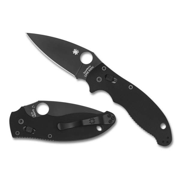 Spyderco Manix 2, клинок чёрный P 8,6 см