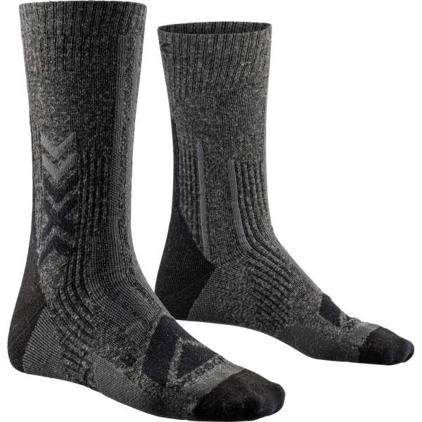 X-SOCKS HIKE PERFORM MERINO CREW, Black Charcoal