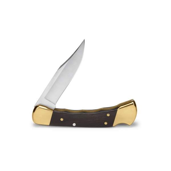 Buck 110 Hunter FG Wood Ebony/Brass, клинок P 9,5 см