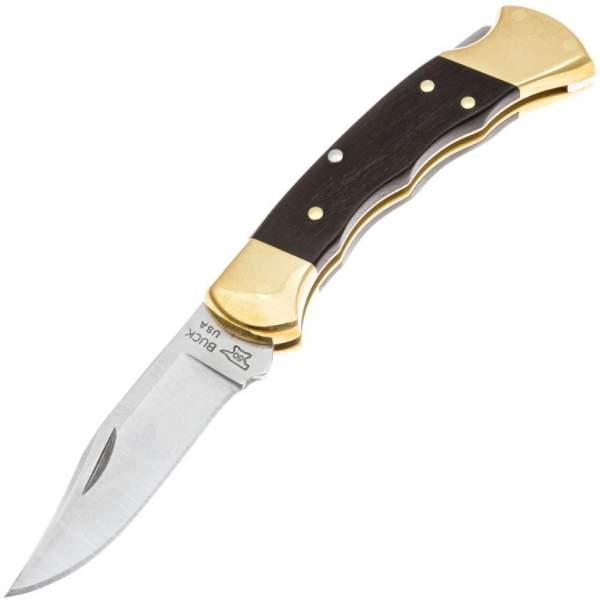 Buck 112 Ranger FG Wood Ebony/Brass, клинок P 7,6 см