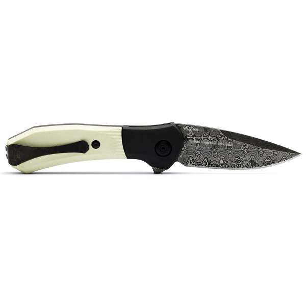 Buck 590 Paradigm Damascus LE 2023 G-10 White, Damascus