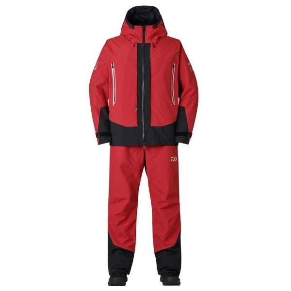 Daiwa DW-1824 Gore-Tex Combination Up Winter Suit, Red