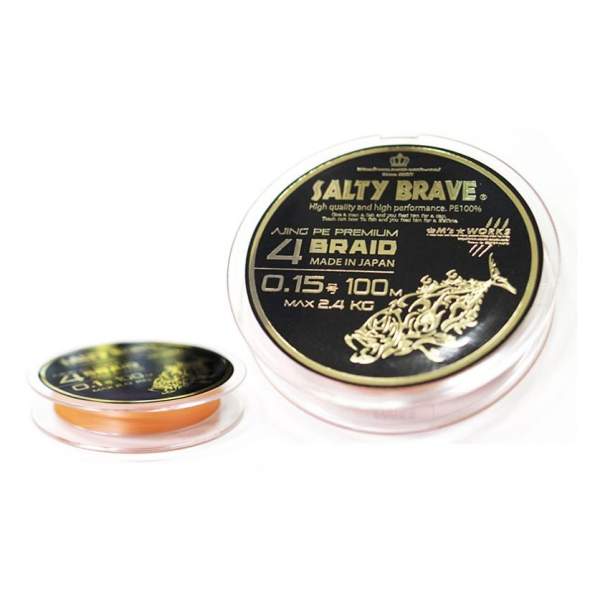 Squid Mania Salty Brave Ajing PE 4braid Premium 100m #0.15