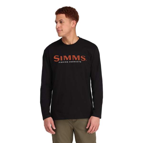 Simms Logo LS Shirt, Black