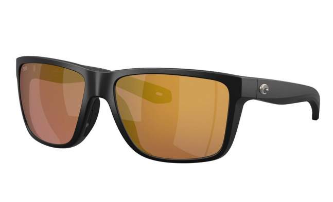 Costa Broadbill II Gold Mirror 580G, Matte Black