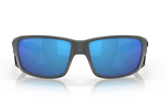 Costa Tuna Alley Pro Blue Mirror 580G, Matte Gray