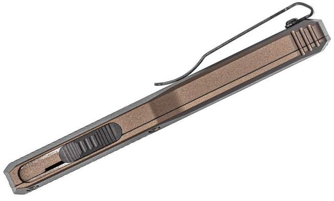 Benchmade Phaeton Aluminum Dark Earth, клинок чёрн. P 8,76 см