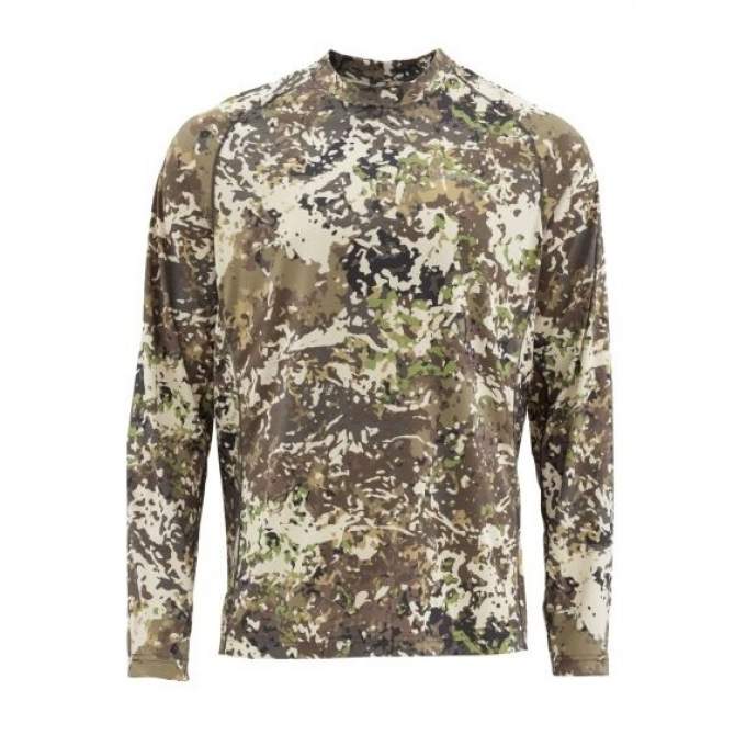 Simms SolarFlex LS Crewneck - Print, River Camo