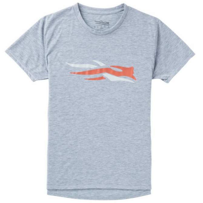 Sitka Logo Tee SS New, Heather Grey