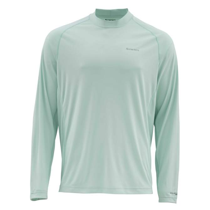 Simms Solarflex LS Crewneck Solid, Wintergreen