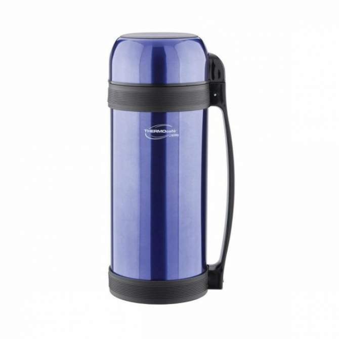 Термос с широким горлом ThermoCafe Lucky Vacuum Food Jar, Blue (2,0л)