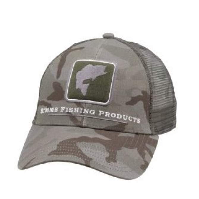 Simms Bass Icon Trucker, Pico Camo Mineral