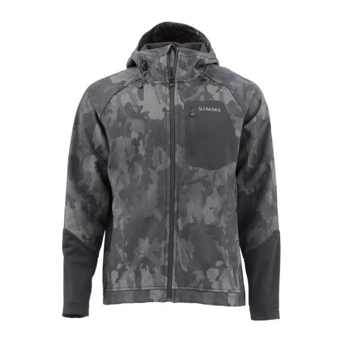 Simms Katafront Hoody, Hex Flo Camo Carbon